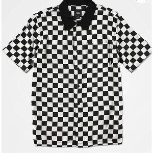VANS ~ Kids Checker Camp Button Up Shirt (NWT)